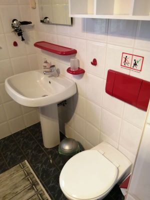 Jena Ferienwohnung & Gästezimmer Templin: Einzelzimmer Bad/WC
